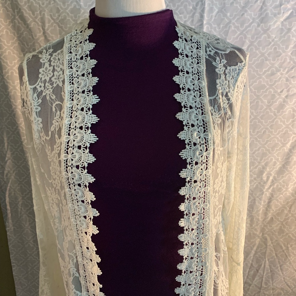 Lace Boho kimono size M